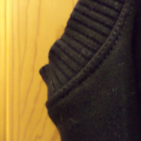 Ralph Lauren Sweatshirt Zip Vest Hooded Sleeveless ~ Black ~ Size: Large - Picture 6 of 9